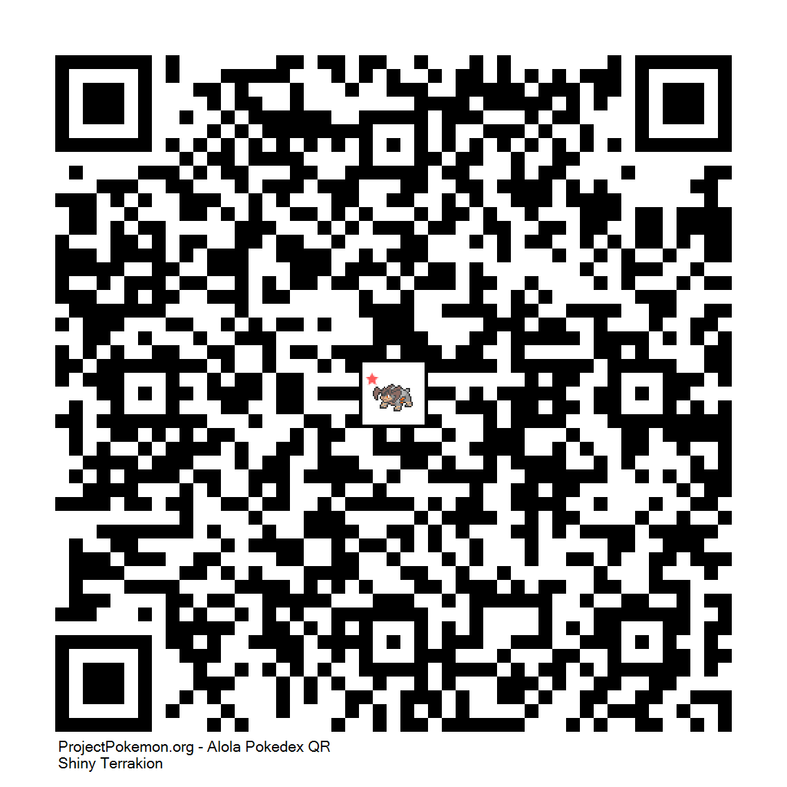 Cdigo QR de Terrakion variocolor
